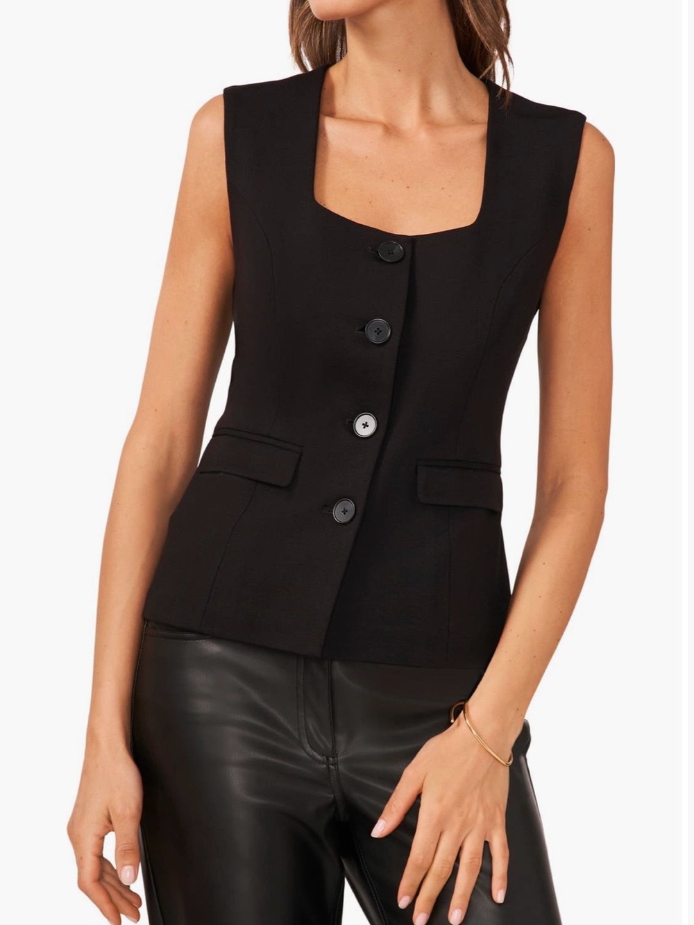 Halogen Square Neck Vest